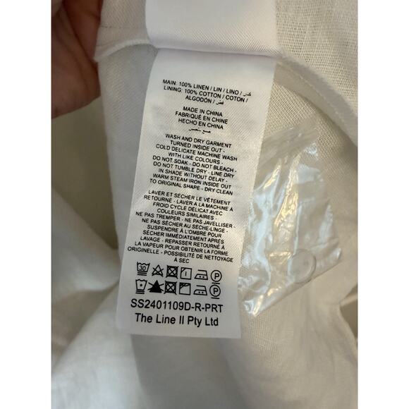 Significant Other Parisa Placed Floral Strapless 100%Linen Maxi Dress Size 6 NEW - Picture 13 of 15